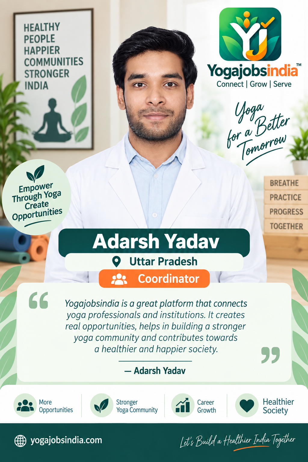 Adarsh Yadav Uttar Pradesh - Coordinator