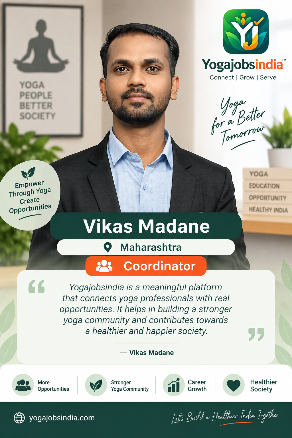 Vikas Madane Maharashtra - Coordinator