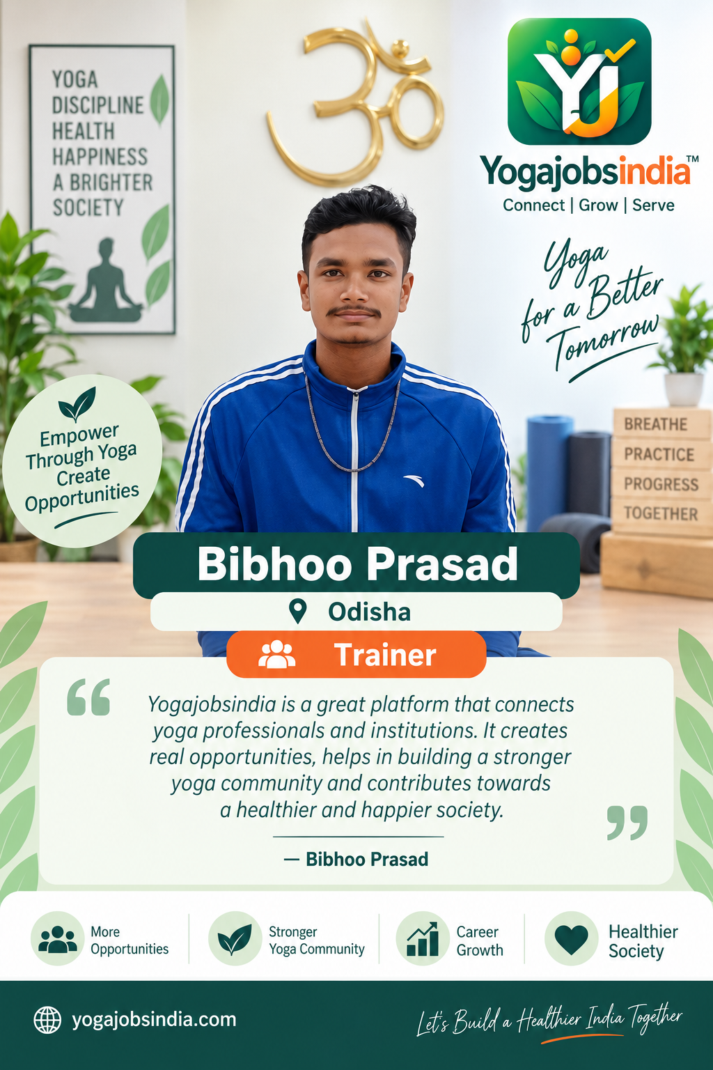 Bibhoo Prasad Odisha - Trainer